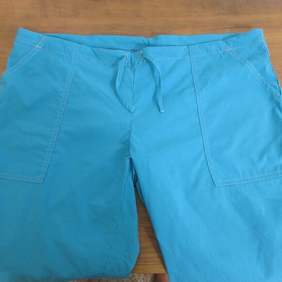 Alpine Design Womens Capri Pants Size Large Blue Pockets Outdoors Hiking Stretch - Picture 6 of 7